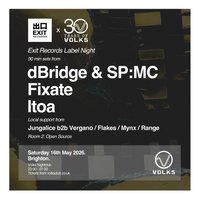 Exit Records - dBridge & SP:MC, Fixate, Itoa at The Volks Nightclub