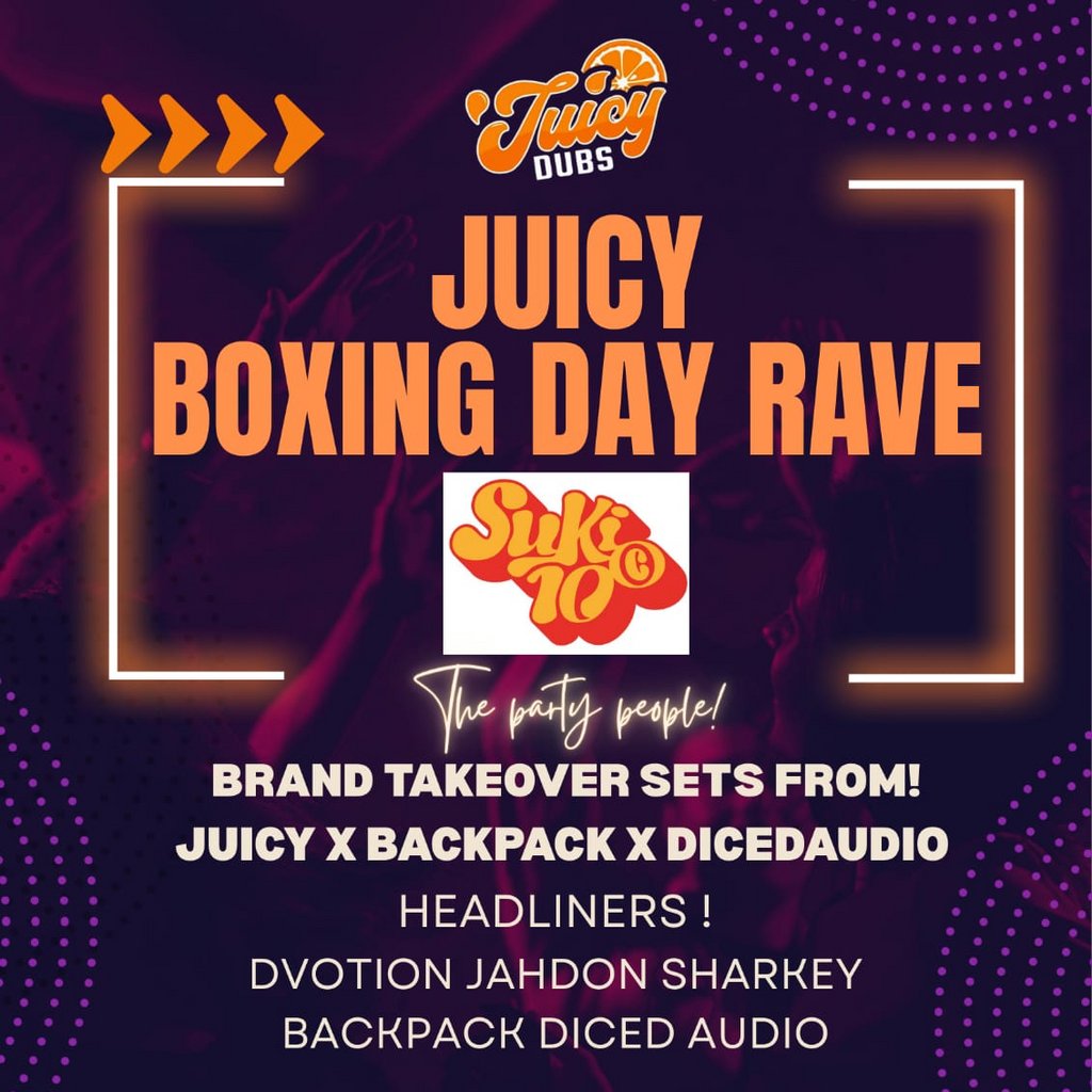 Day Rave Manchester Boxing Day Day rave at SUKi10C | 26 December 2025 | Drum & Bass UK