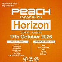 Peach Legends UK Tour - Brighton at horizon club