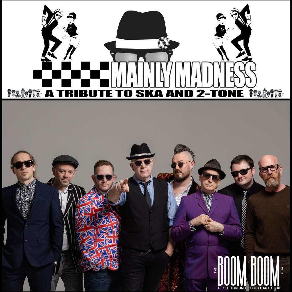 Mainly Madness: A Tribute to Two Tone & Ska — gig artwork
