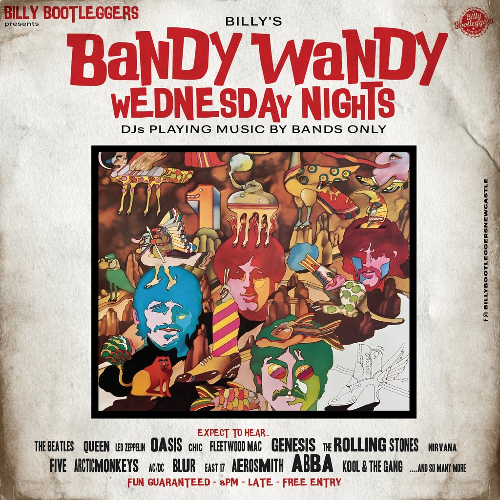 Bandy Wandy - EVERY WEDNESDAY @ BILLY'S, 20 August | Event in Newcastle Upon Tyne | AllEvents