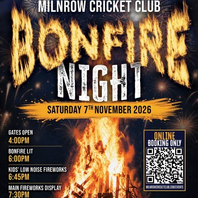 Milnrow Cricket Club Bonfire and Fire Work Display