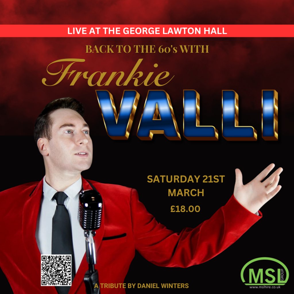 Back to The 60's with Frankie Valli - A Tribute by Daniel Winter