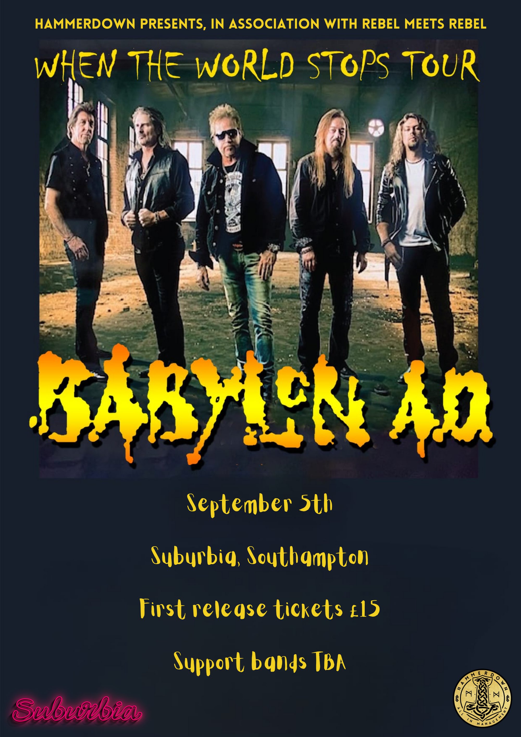 Babylon A.D. | Suburbia Southampton Southampton Fri 05 September 2025