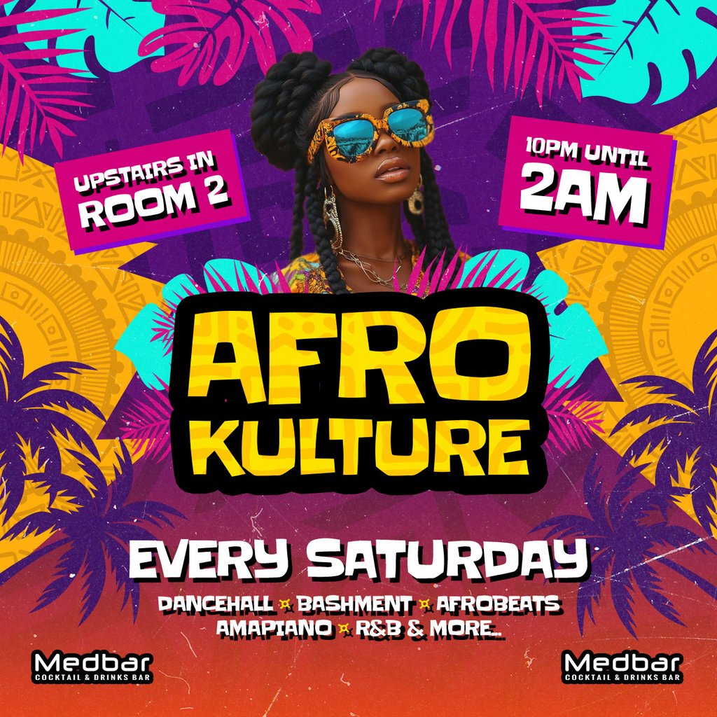 Afro Kulture | Urban Room (Upstairs) at Medbar Southampton, Southampton