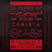 20 Years of Leftfoot Launch Party with Carista at Hare And Hounds