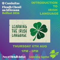 Introduction To Irish Language at The Belfast Barge