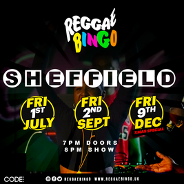 REGGAE BINGO - SHEFFIELD FRI 9th Dec 2022