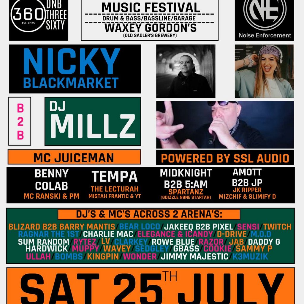 DNB360 & Noise Enforcement -ONE DAY OUTDOOR FESTIVAL Stourbridge