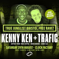 True Junglist FREE RAVE - Kenny Ken + Trafic MC [Bank Holiday We