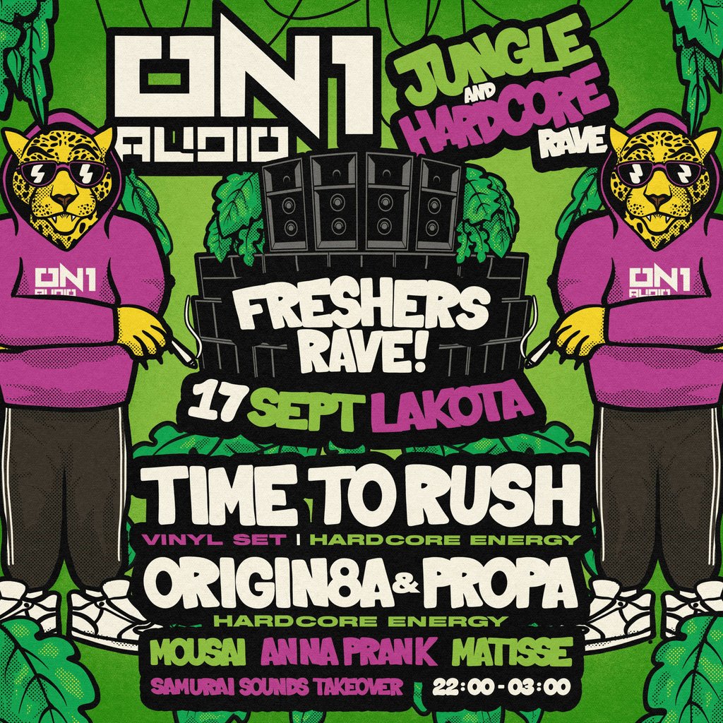 Jungle Freshers Rave - LAKOTA (ON1 AUDIO) at Lakota, Bristol