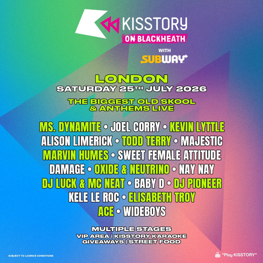KISSTORY On Blackheath 2026