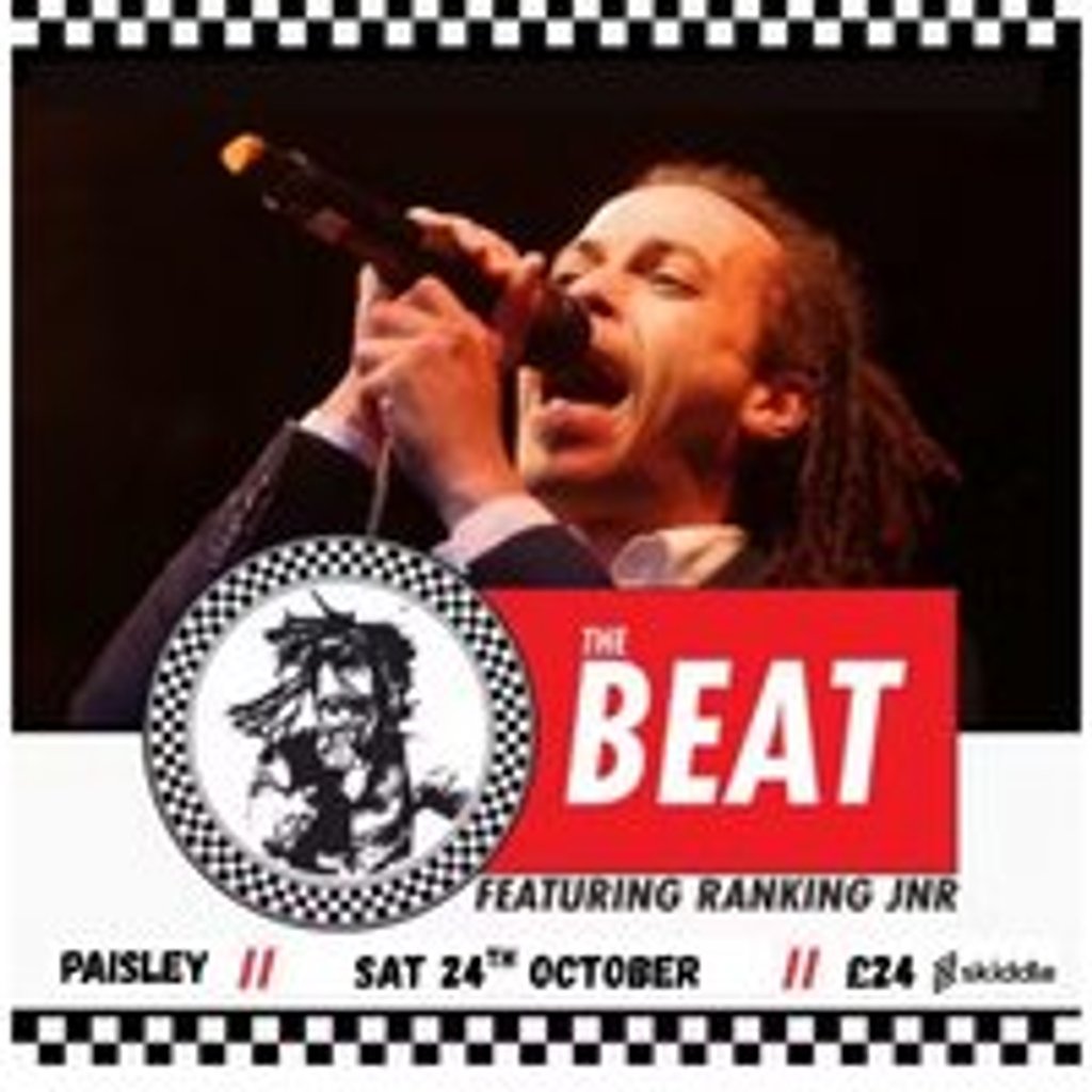 The BEAT Featuring Ranking Jnr at The Bungalow Bar, Paisley