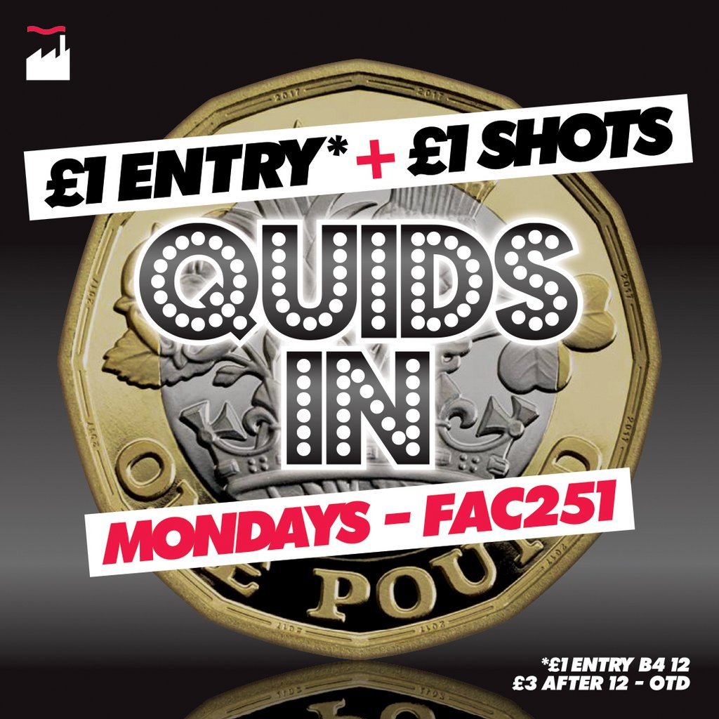 Quids In Mondays, 21 July | Event in Manchester | AllEvents