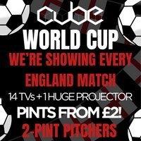 England vs Ghana World Cup Match 2 at Cube Nightclub Wigan