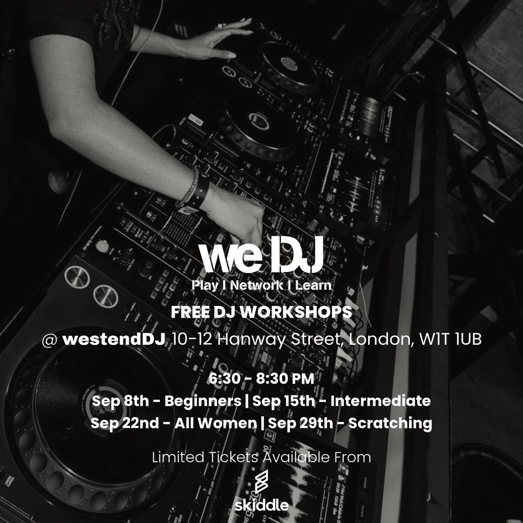 we DJ FREE DJ Workshops In September - Beginners
