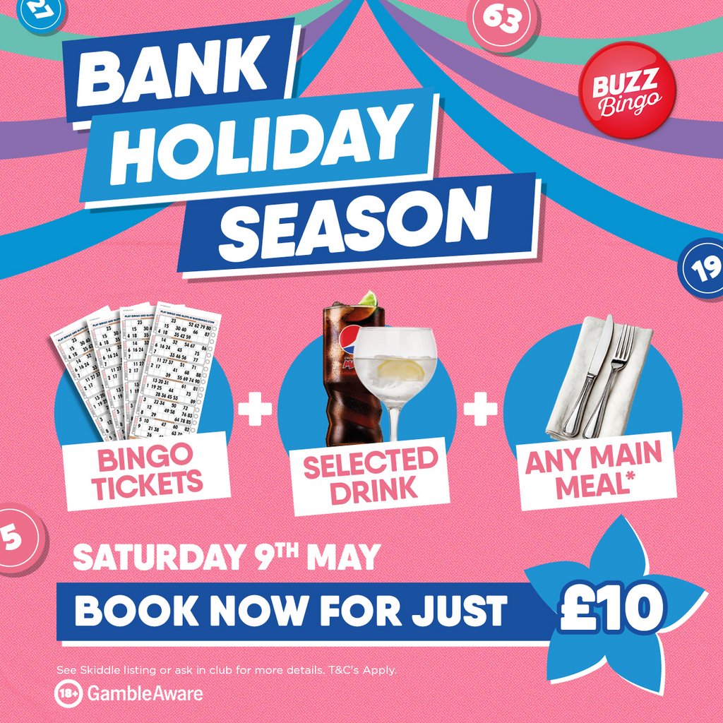 Bank Holiday Season - Buzz Bingo Barkingside 09/05