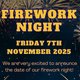 Old Saltleians Firework night Event Title Pic