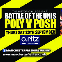 Annual Battle of the Unis at O2 Ritz - UOM vs MMU vs UOS