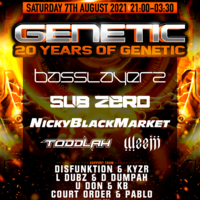 20 Years of Genetic - Basslayerz // SubZero // Nicky Blackmarket 20 Years of Genetic - Basslayerz // SubZero // Nicky Blackmarket