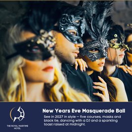 New Year's Eve Masquerade Ball 2026 at the Royal Maritime Hotel