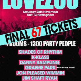 LOVEZOO Final Party 2026 at Unit 13 - Nottingham