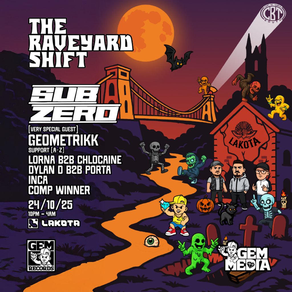 CBT South  The Raveyard Shift, 24 October | Event in Bristol | AllEvents