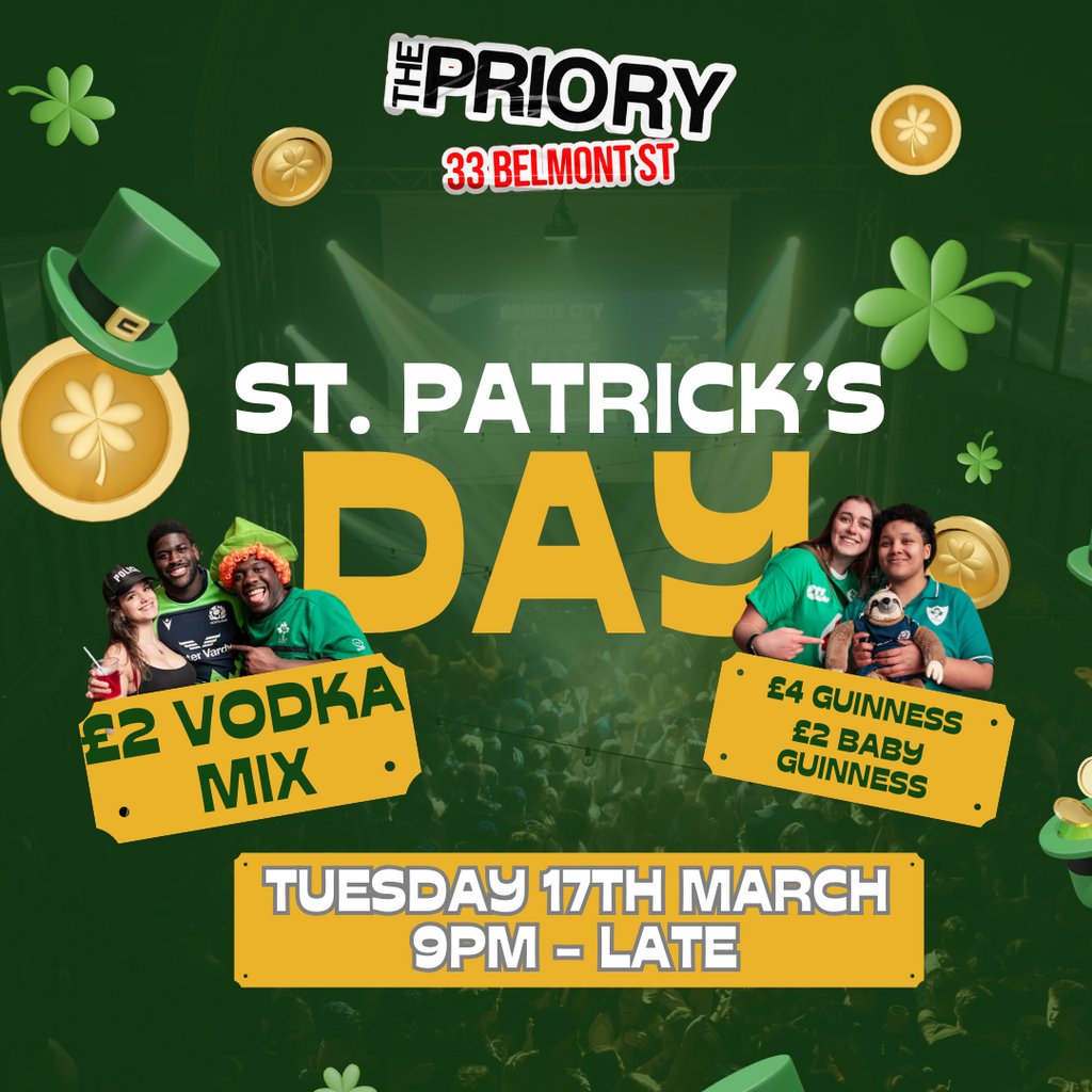 St Patrick's Day Shindig at Priory