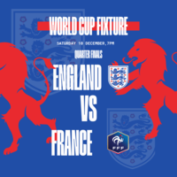 Boom Beer Hall FanHub: QATAR WORLD CUP 2022 England QuarterFinal at Boom Battle Bar