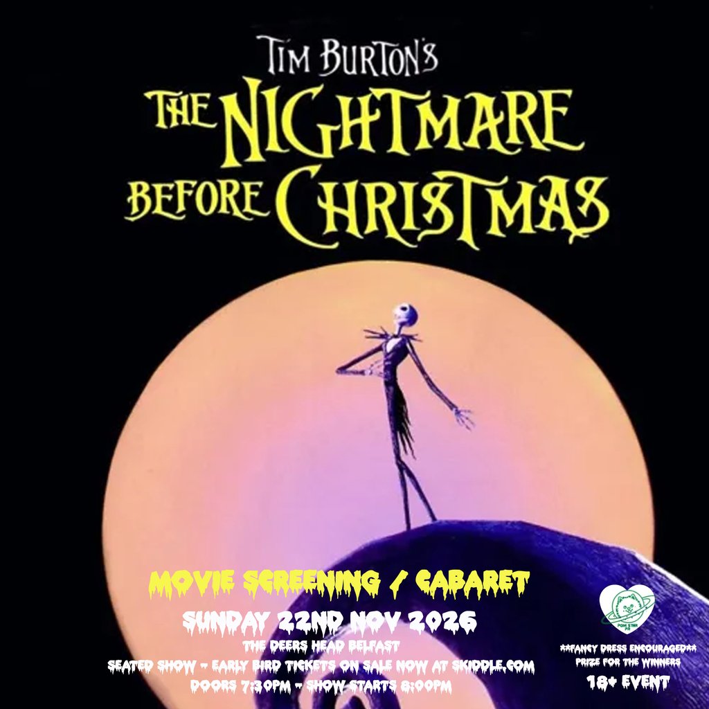 The nightmare before christmas movie screening & cabaret