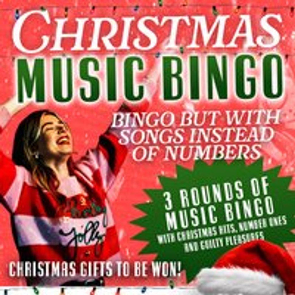 Christmas Music Bingo — gig artwork