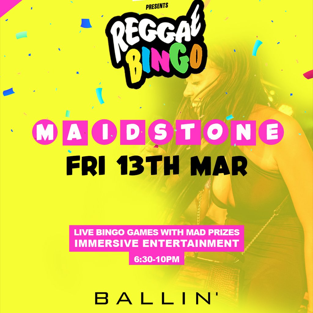 Reggae Bingo - Maidstone - Fri 13th March