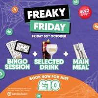 Freaky Friday Bingo 30/10 - Buzz Bingo Derby at Buzz Bingo Derby