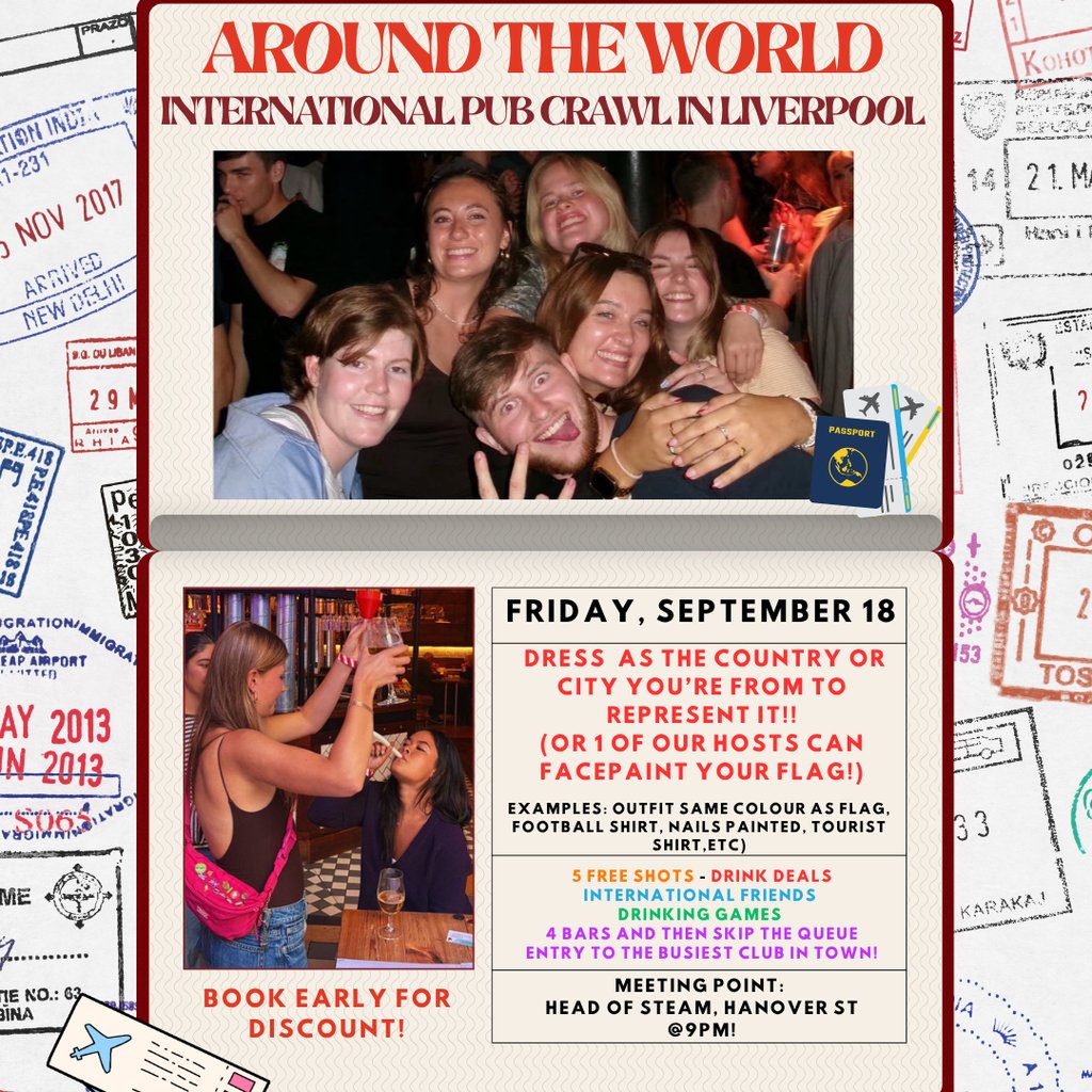 International Pub Crawl - Liverpool