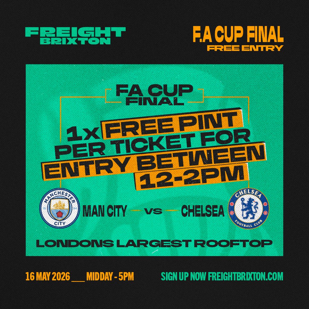 FA CUP Final Live at Freight Brixton