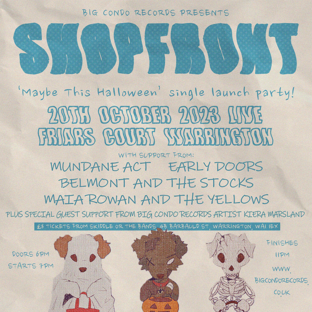 Shopfront Maybe This Halloween single Launch party Friars Court