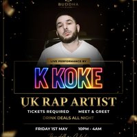 K Koke live performance at Buddha Club Great Yarmouth
