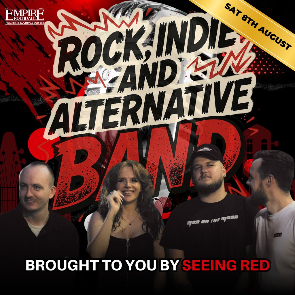 Seeing Red are a rock cover band delivering all your favourite's Image