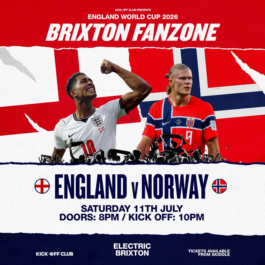 England Fanzone Brixton : England Vs Norway (Quarter Final)
