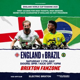 Brixton Fan Zone: England Vs Brazil!! World Cup Quarter Final