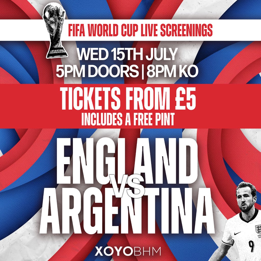 England vs Argentina - World Cup Semi-Final - XOYO Main Room