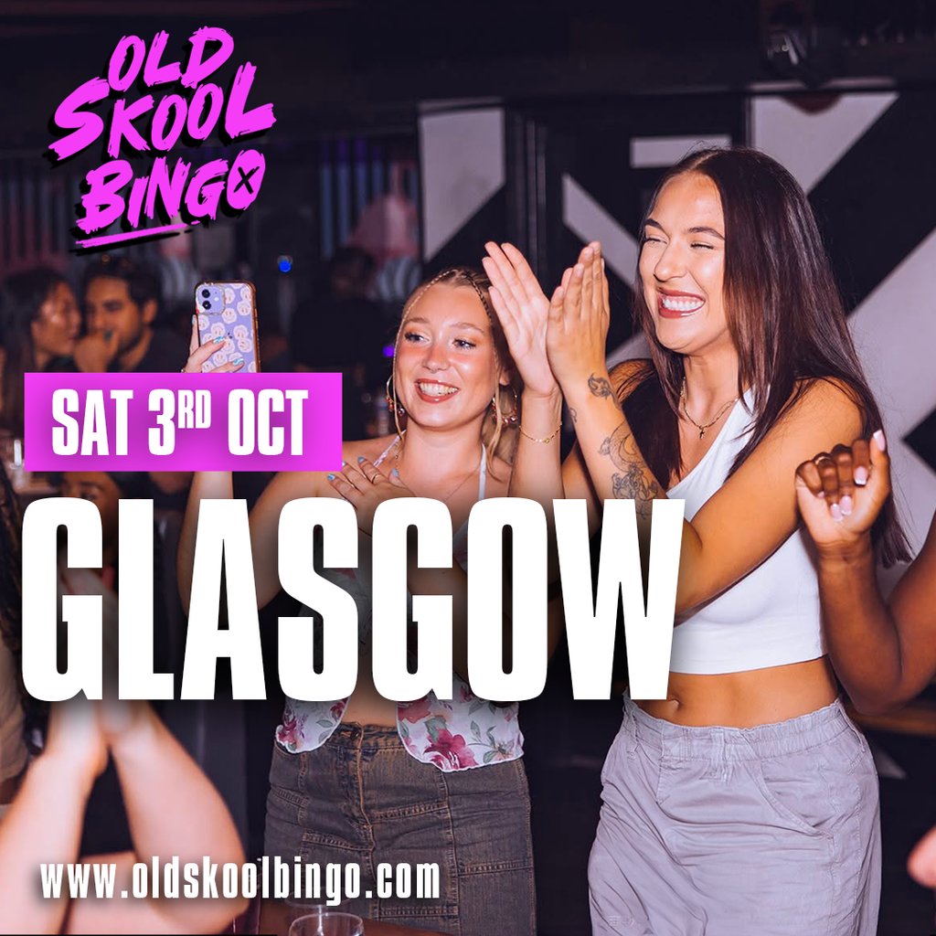 Old Skool Bingo Sat 3rd Oct Glasgow at Manuka, Glasgow