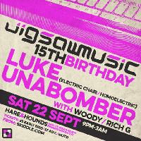 Jigsawmusic 15th Birthday with Luke Unabomber at Hare And Hounds