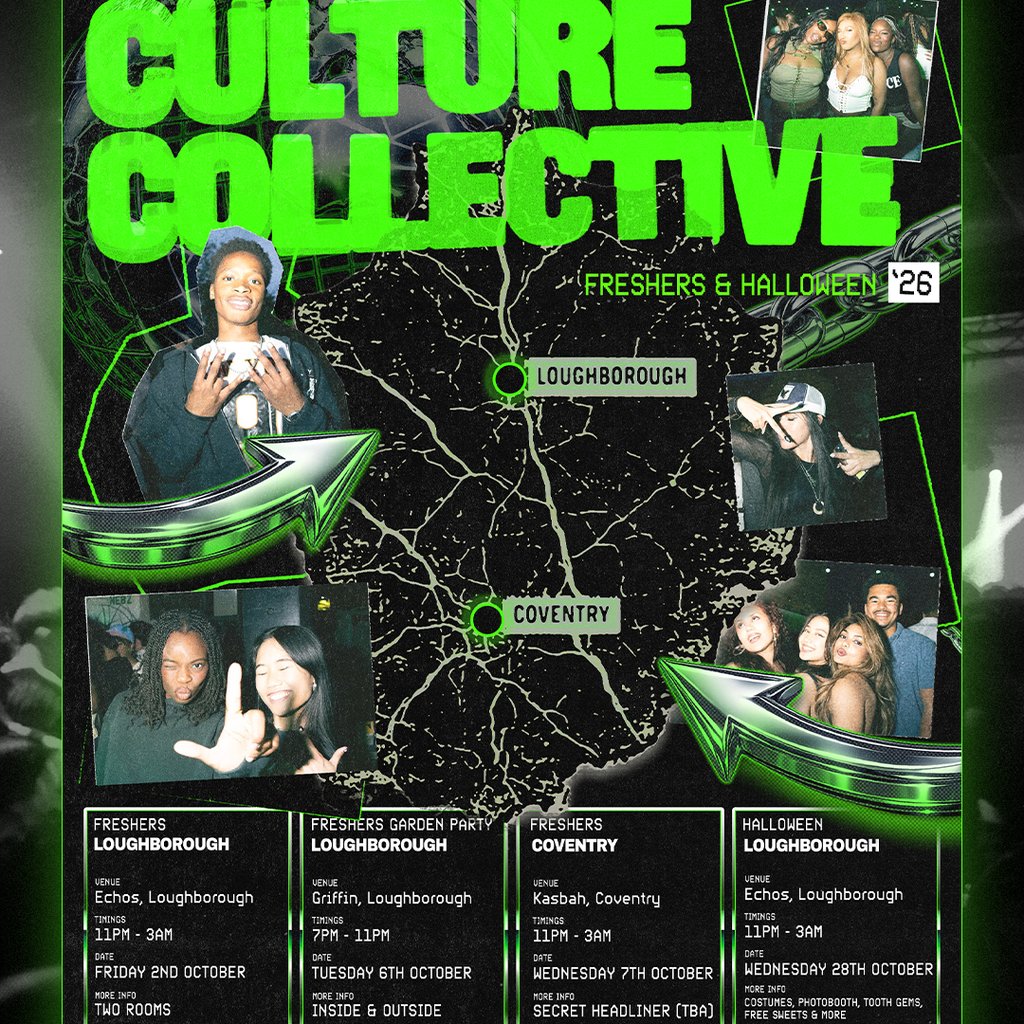 Culture Collective - Freshers - Coventry - Wed 7th Oct! at Kasbah, Coventry