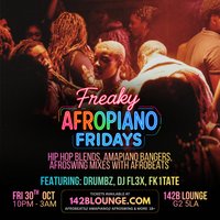 Freaky AfroPiano Fridays at 142b lounge glasgow
