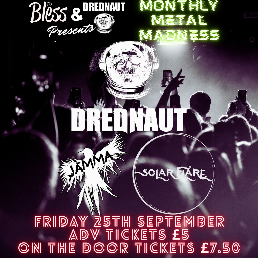 Monthly Metal Madness at The Bless, Derby