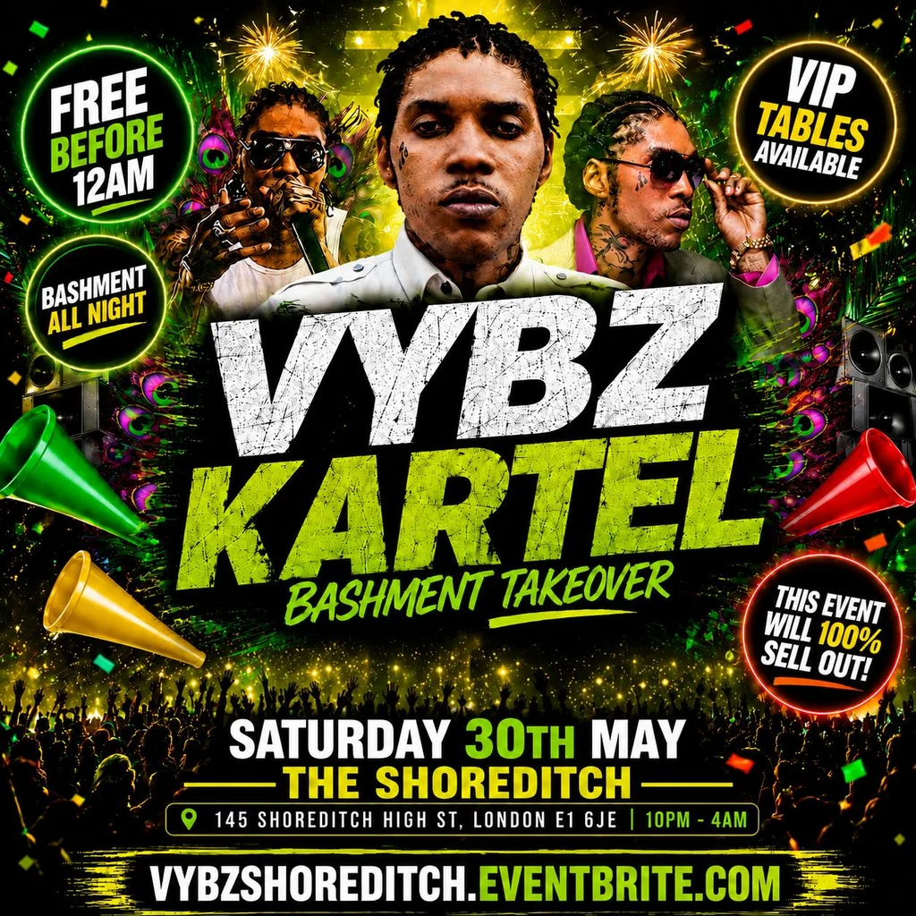 Vybz Kartel - Bashment Takeove Party - Free Before 12AM