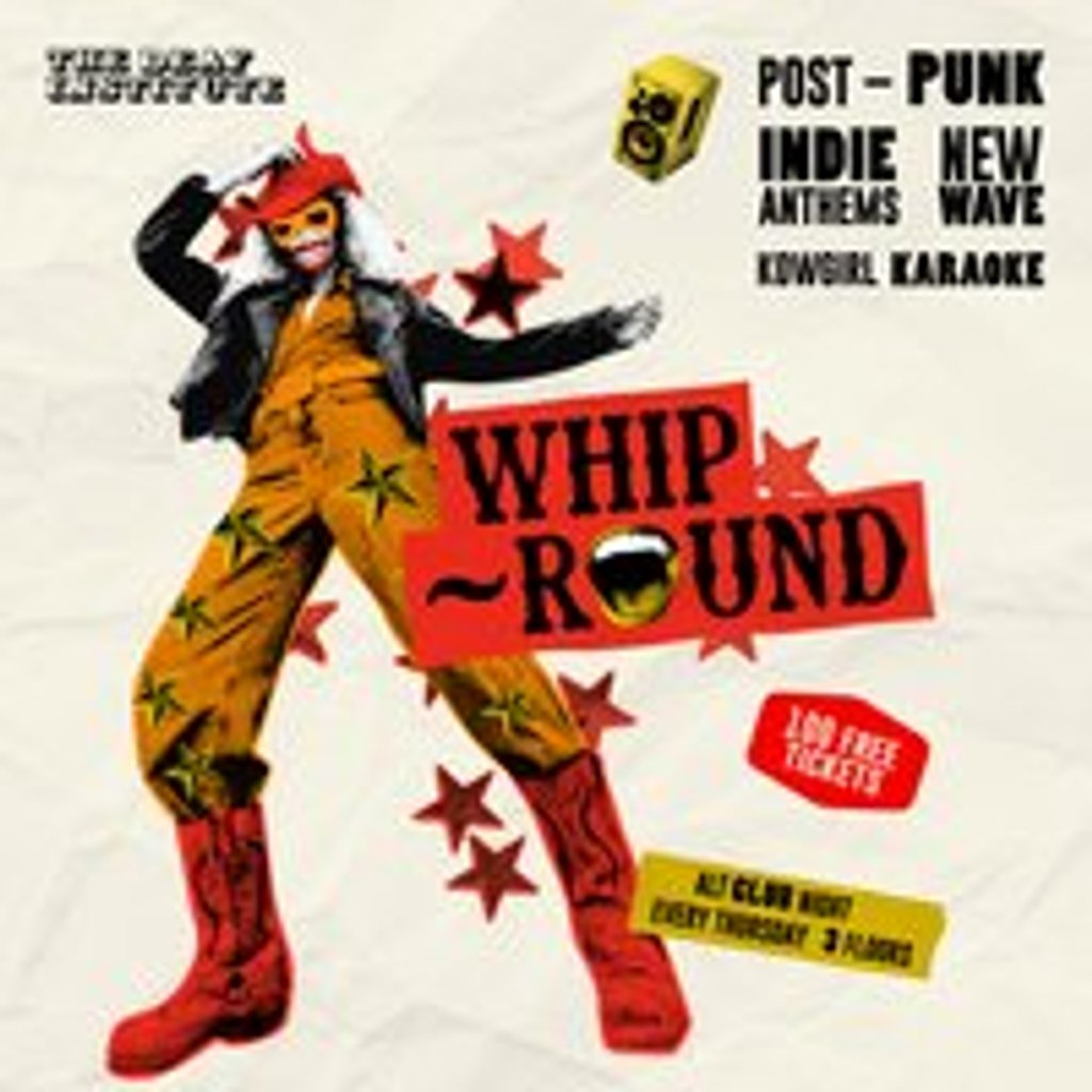 Whip-Round | HALLOWEEN HORRORSHOW — gig artwork