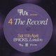 DTF Presents: 4 the record Event Title Pic