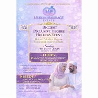 Muslim Marriage Events Leeds - Degree Educated Professionals Eve